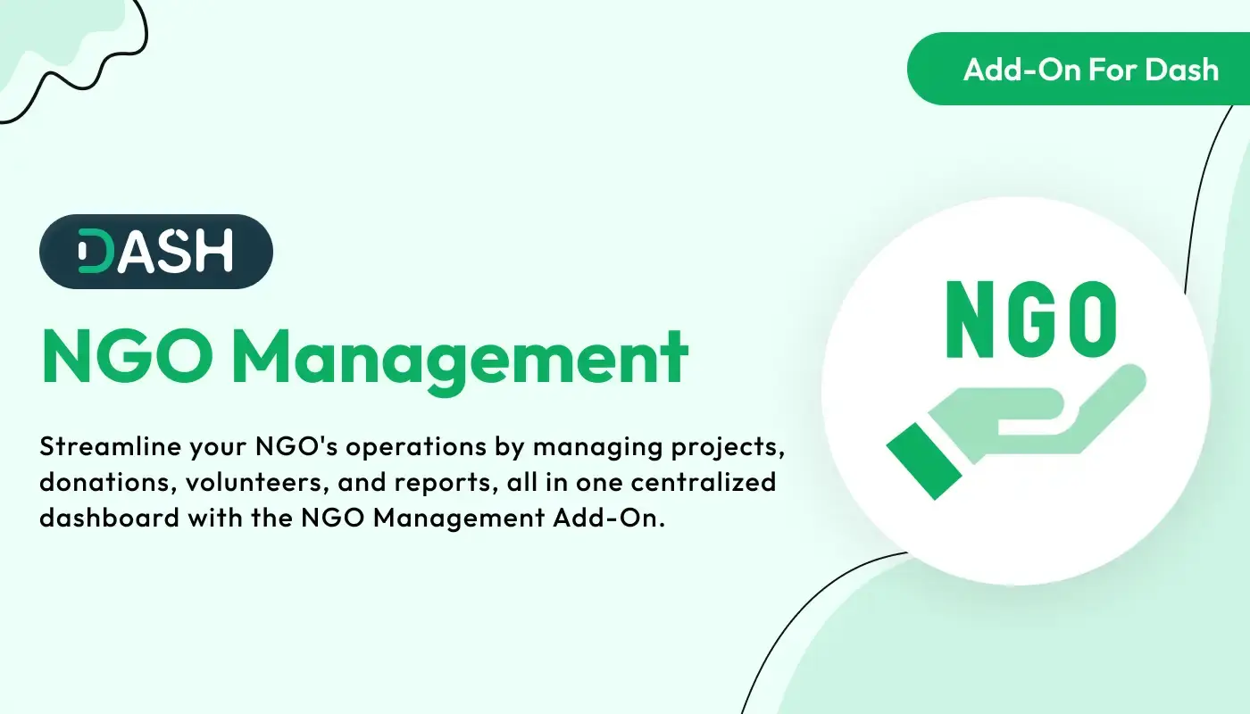 NGO Management – WorkDo Dash SaaS Industrial Solutions  Add-On