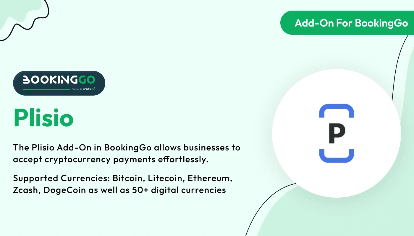 Plisio - WorkDo BookingGo SaaS Add-On