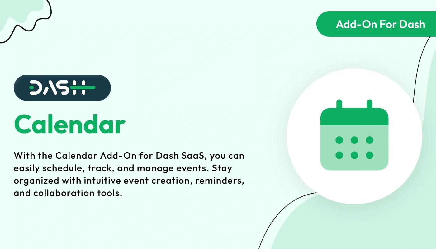 Calendar – WorkDo Dash SaaS Calendar Management Add-On