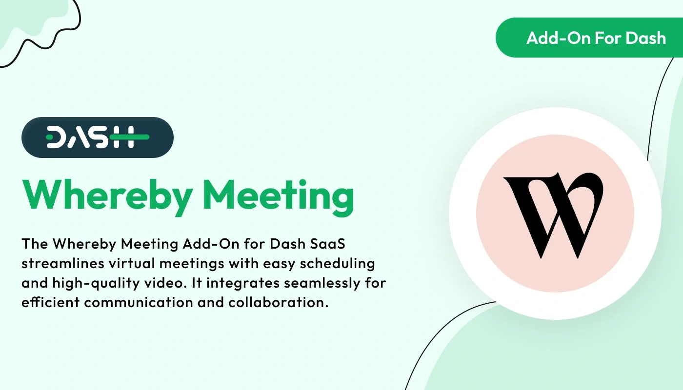 Whereby Meeting – WorkDo Dash SaaS Social Media Add-On