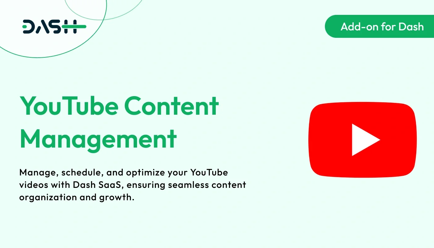 YouTube Content Management – WorkDo Dash SaaS Social Media Add-On