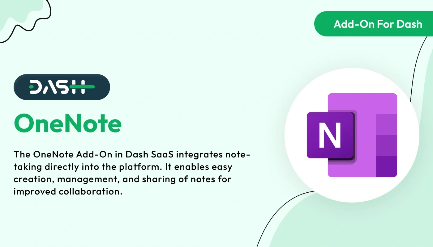 OneNote - WorkDo Dash SaaS Integration Add-On