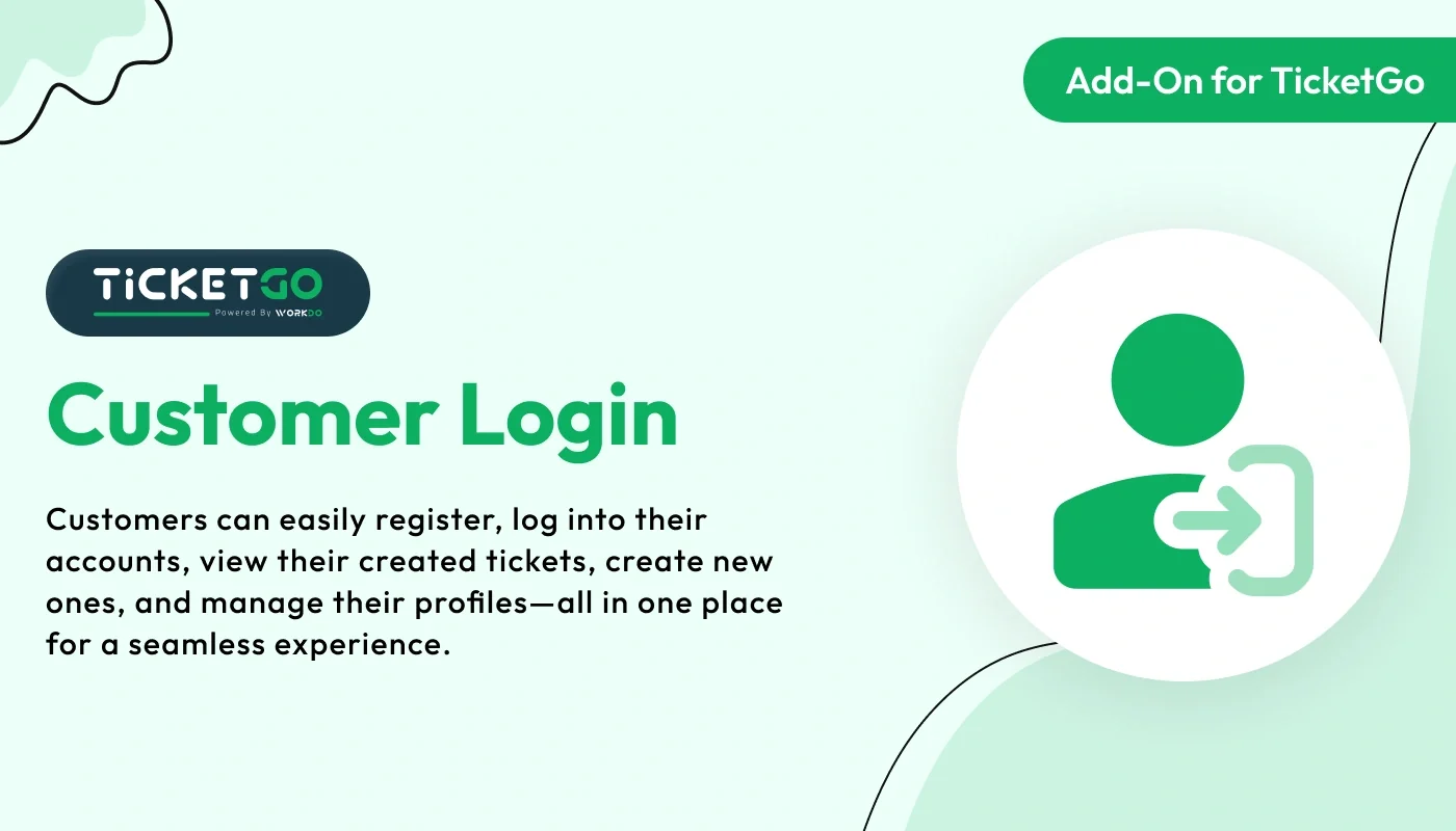 Customer Login - WorkDo TicketGo Add-On