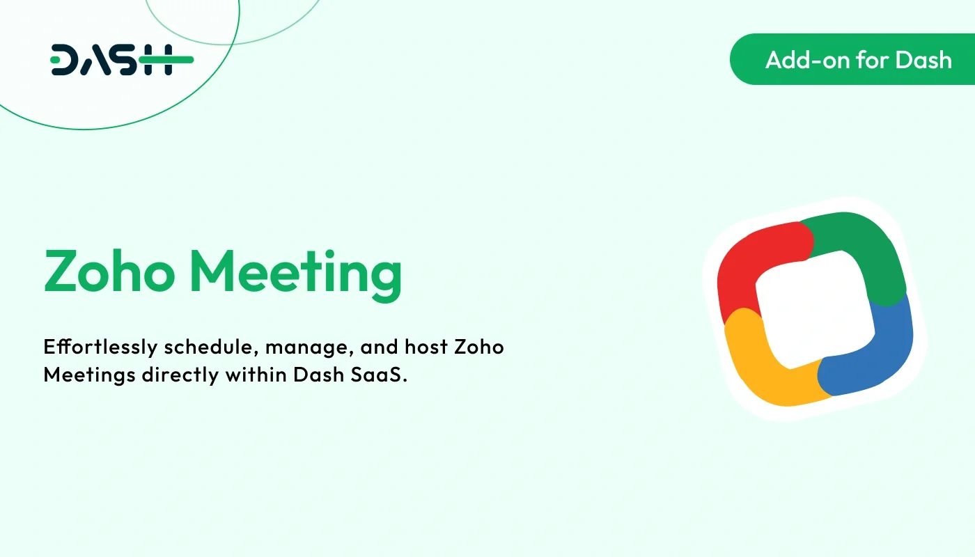 Zoho Meeting – WorkDo Dash SaaS Social Media Add-On