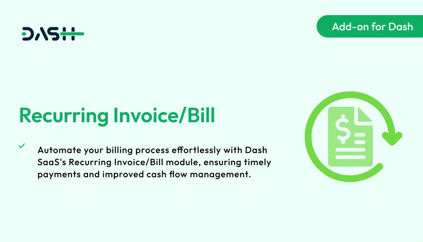 Recurring Invoice/Bill – WorkDo Dash SaaS Finance Add-On