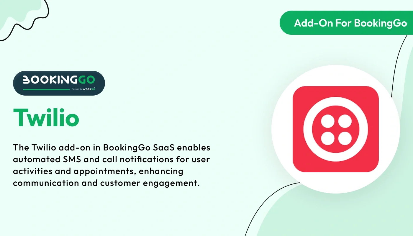 Twilio - BookingGo SaaS Add-On