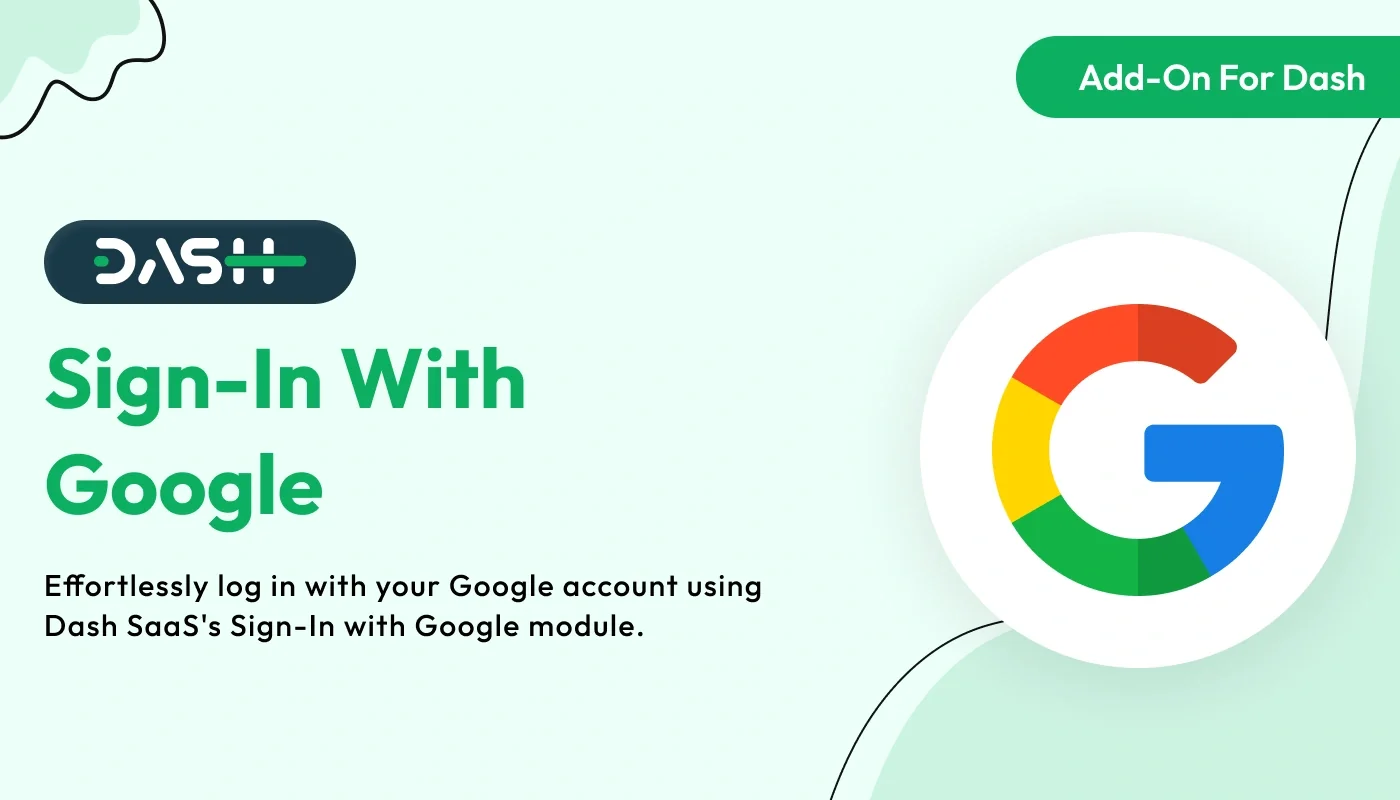 Sign-In With Google – WorkDo Dash SaaS Sales Add-On