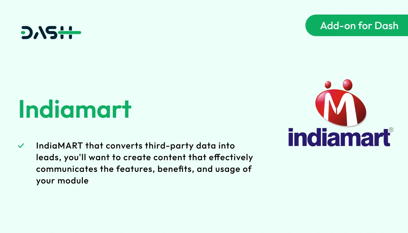 Indiamart - WorkDo Dash SaaS Integration Add-On