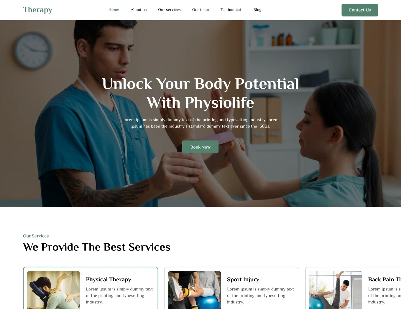 Therapy Service - BookingGo SaaS Add-On