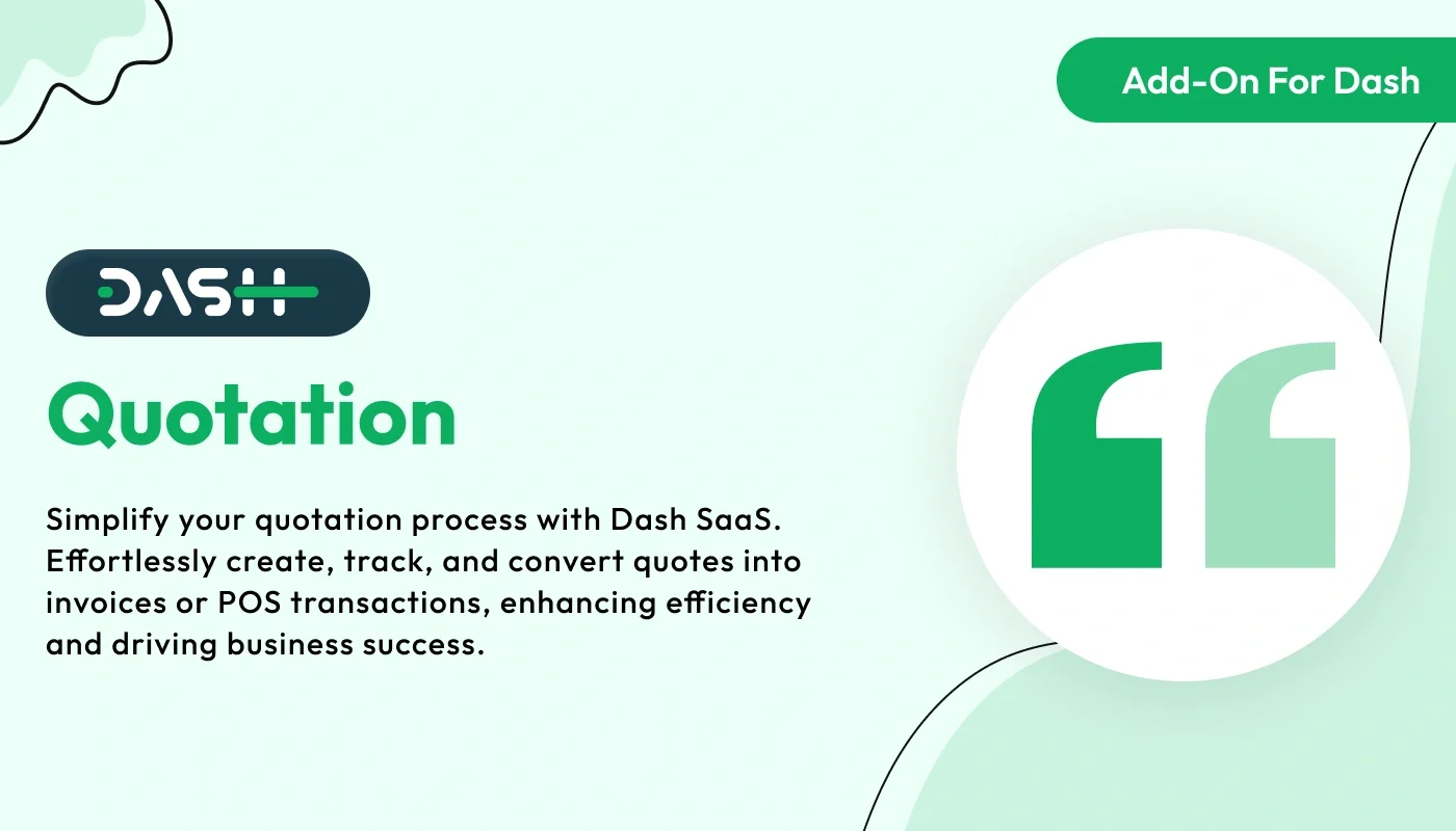 Quotation – WorkDo Dash SaaS Finance Add-On