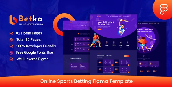 Betka - Online Sports Betting Figma Template