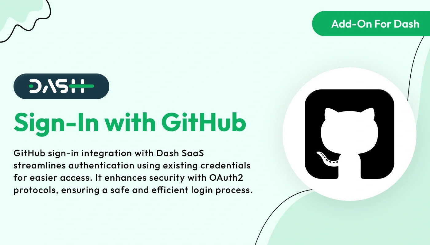 Sign-In with GitHub – WorkDo Dash SaaS Security Add-On