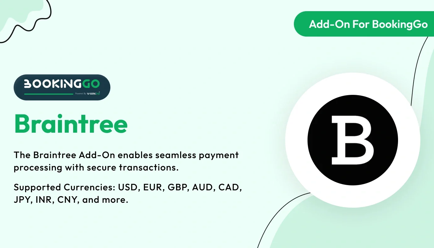 Braintree - WorkDo BookingGo SaaS Add-On
