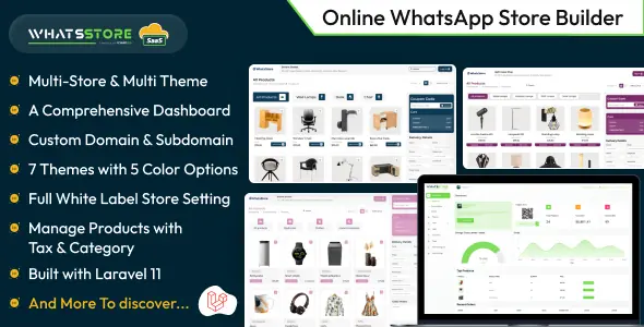 WhatsStore SaaS - Online WhatsApp Store Builder