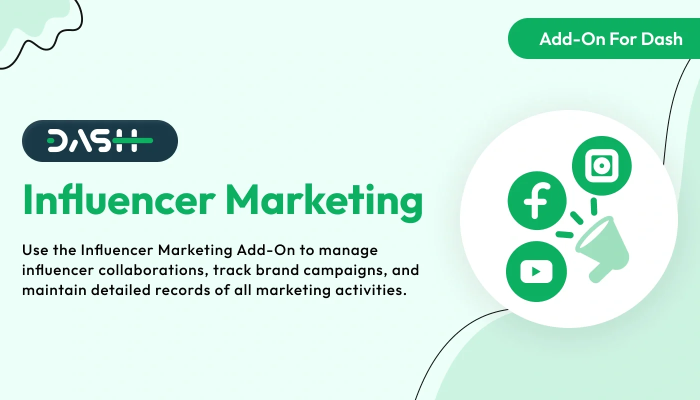 Influencer Marketing - WorkDo Dash SaaS Industrial Solutions Add-On