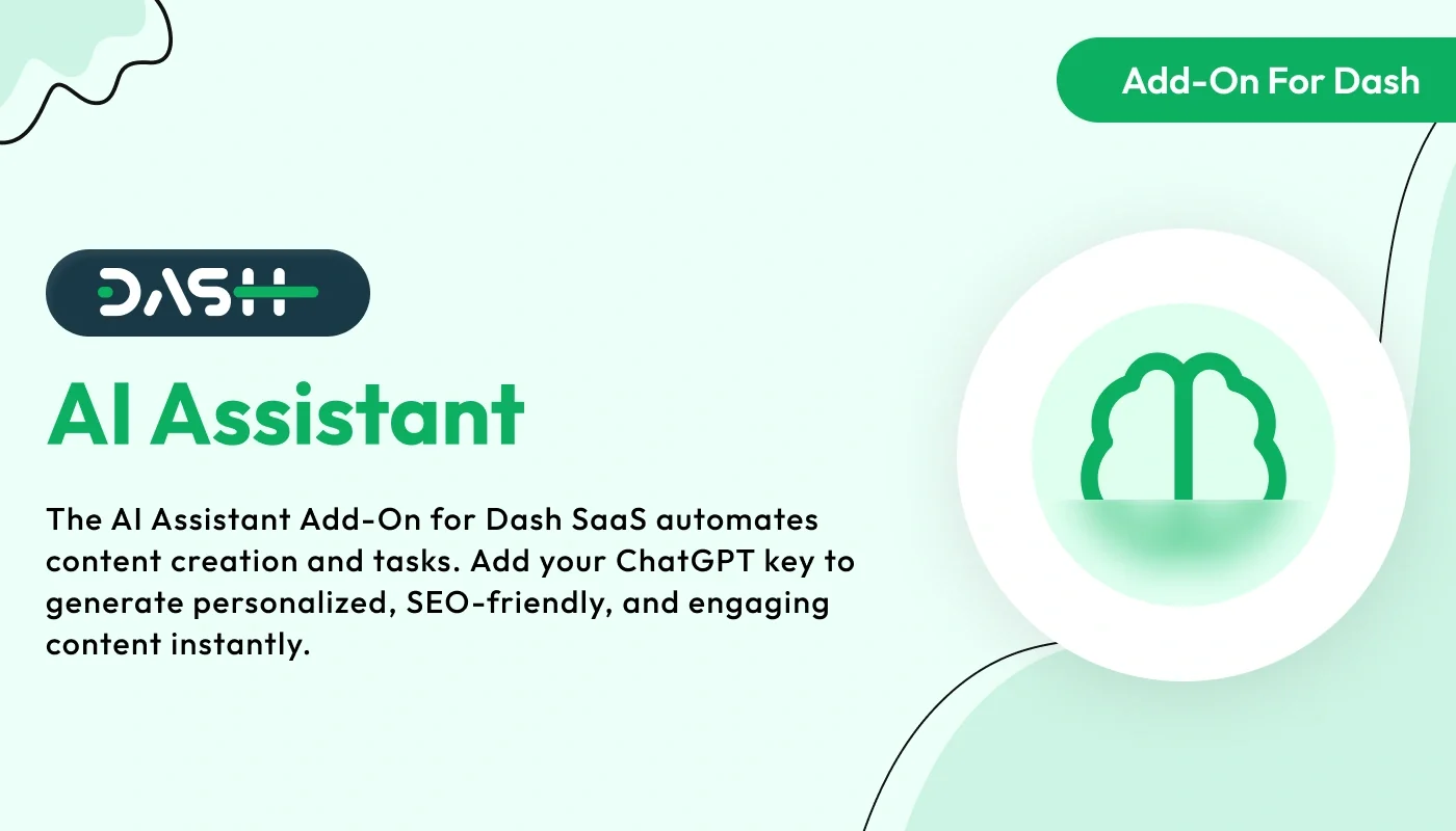 AI Assistant – WorkDo Dash SaaS AI Add-On