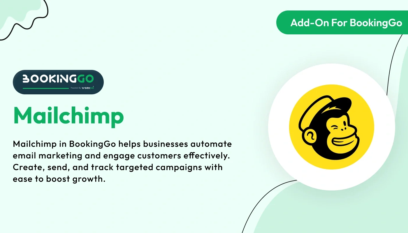 Mailchimp - BookingGo SaaS Add-On