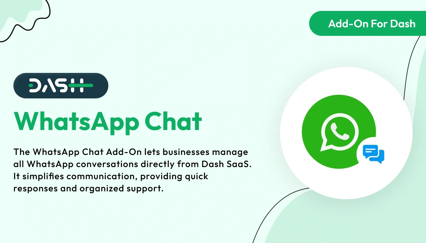 WhatsApp Chat – WorkDo Dash SaaS Social Media Add-On