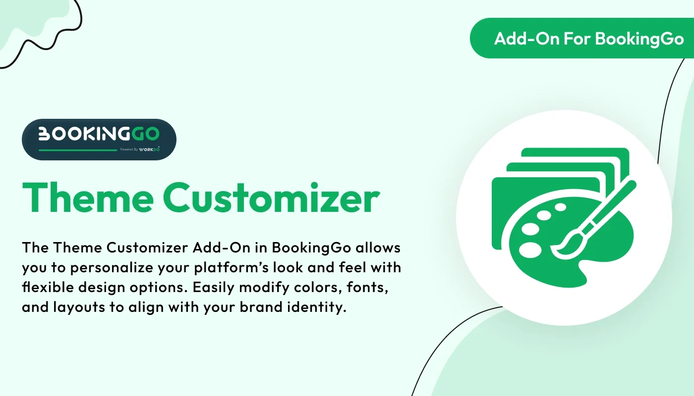 Theme Customizer - BookingGo SaaS Add-On