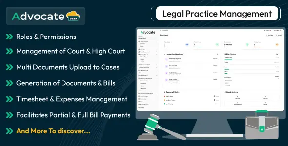 Advocate SaaS - Legal Practice Management