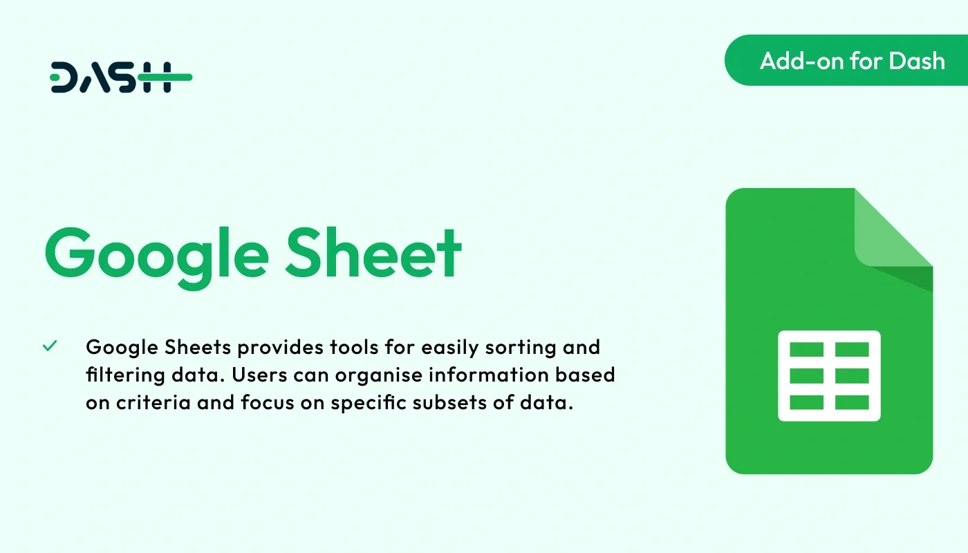 Google Sheet – WorkDo Dash SaaS Content Management Add-On