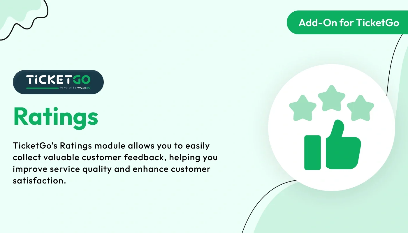 Ratings - WorkDo TicketGo Add-On
