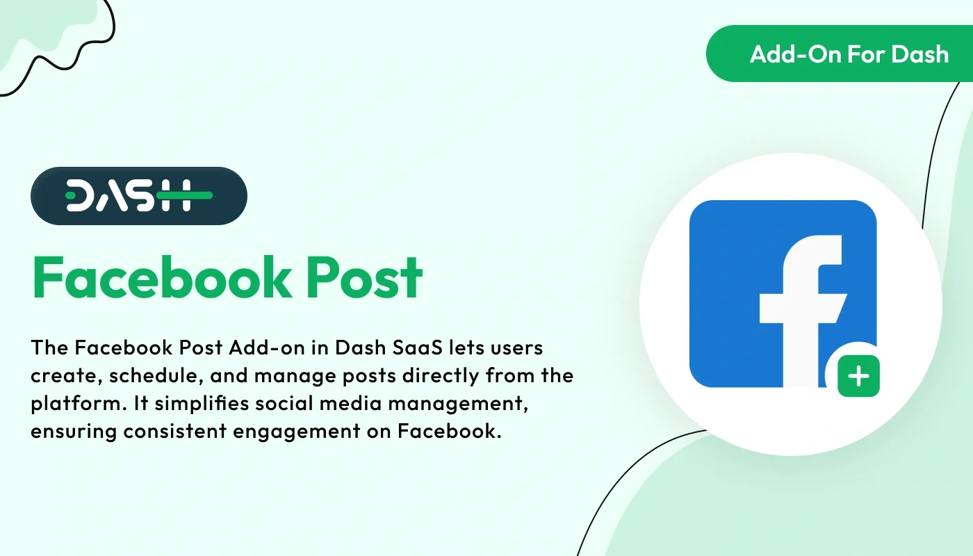 Facebook Post – WorkDo Dash SaaS Social Media Add-On