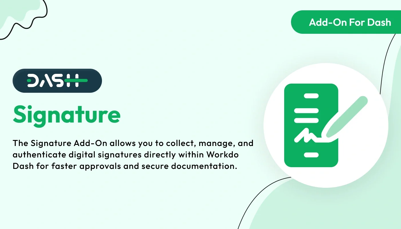 Signature – WorkDo Dash SaaS Operation Add-On