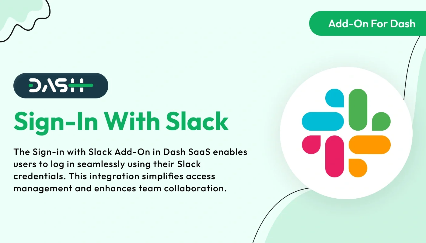 Sign-In With Slack – WorkDo Dash SaaS Security Add-On