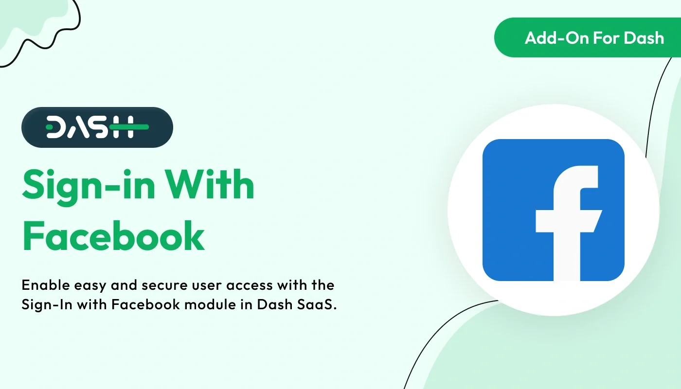 Sign-In With Facebook – WorkDo Dash SaaS Security Add-On