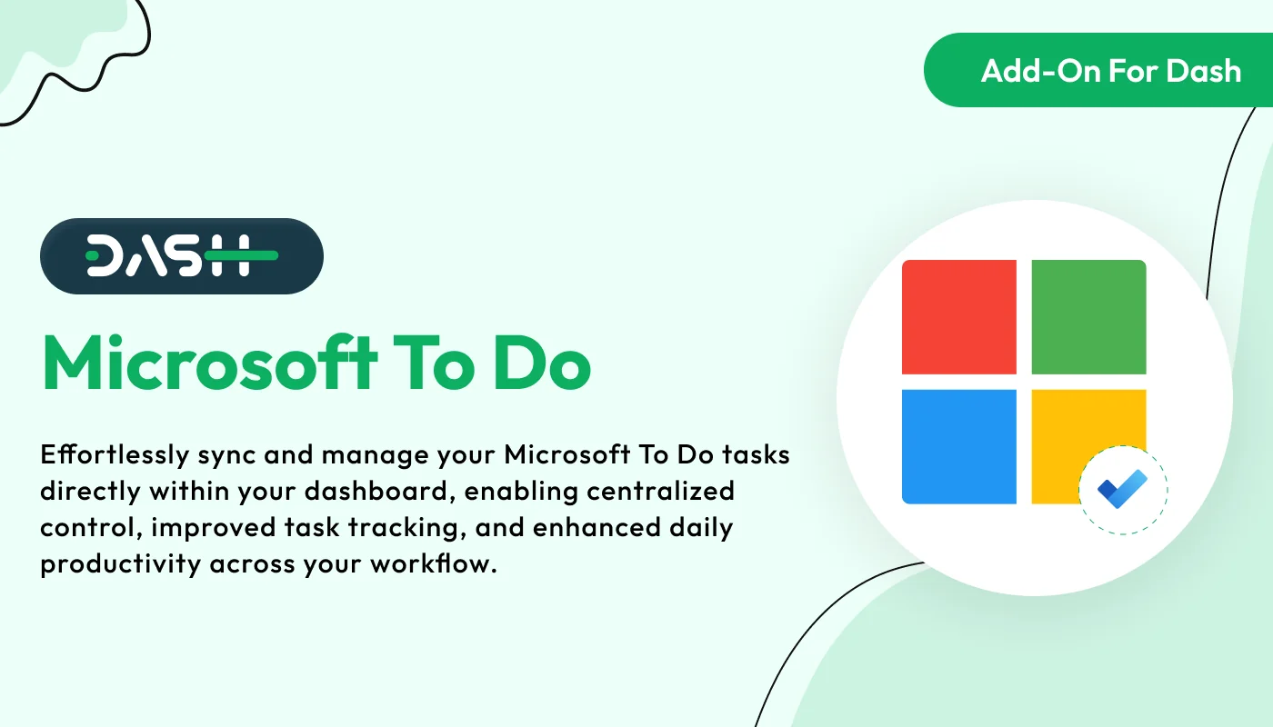 Microsoft To Do – WorkDo Dash SaaS Integration Add-On