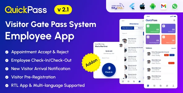 QuickPass - Visitor Gate Pass System Employee App