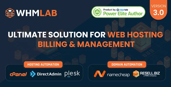 WHMLab - Ultimate Solution For WebHosting Billing And Management