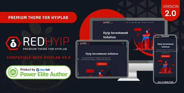 RedHyip - Premium Theme For HYIPLAB