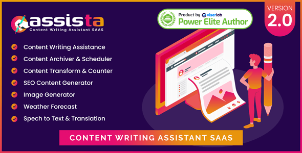 Assista - Content Writing Assistant as SAAS