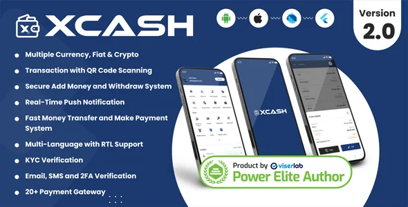 XCash - Cross Platform Mobile Wallet Application | User App