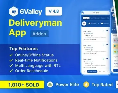 6Valley e-commerce - Delivery Man flutter app