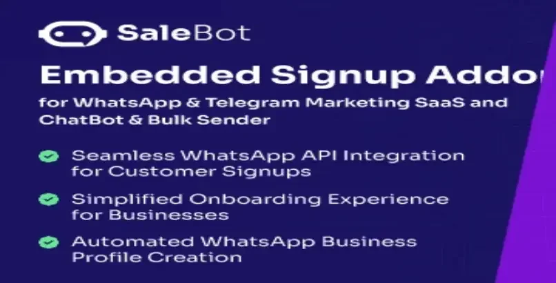 SaleBot WhatsApp Embedded Signup Addon for SaleBot