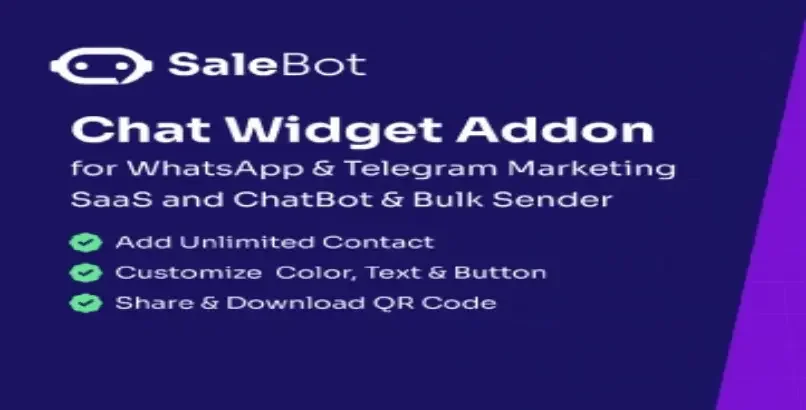 SaleBot Chat Widget Addon
