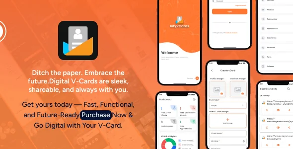 Infy vCard Mobile App Add On for Saas